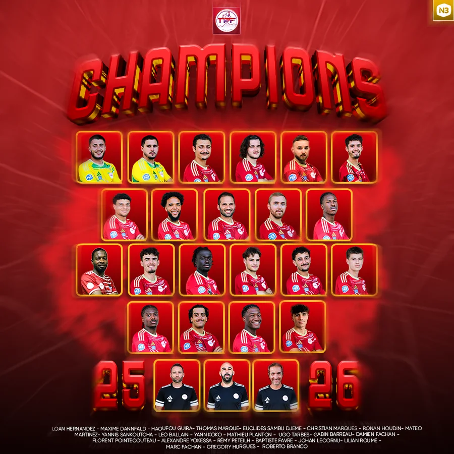 Tarbes Pyrénées Football – Visuel « Champions »